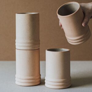 SET VASOS ROLLO CLARO (4 PZAS) - imagen 2