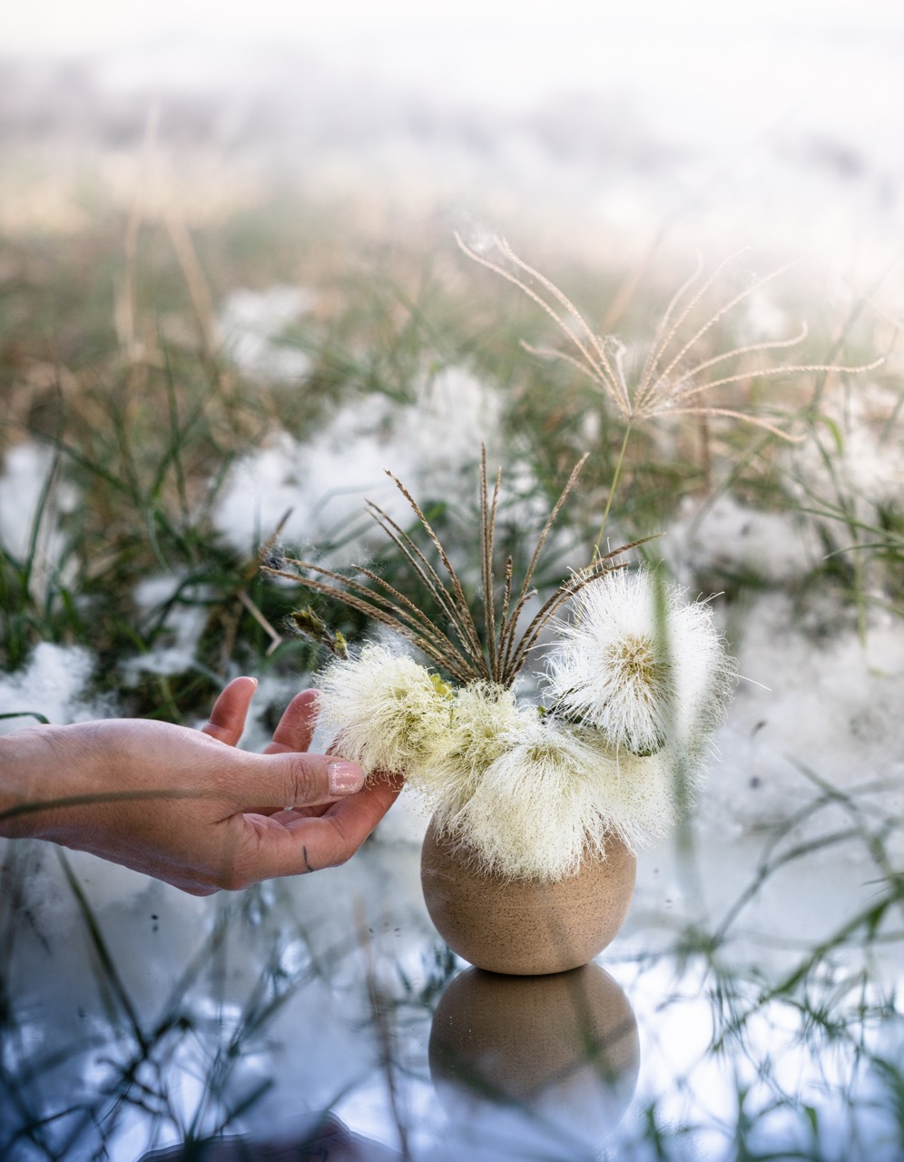 FLORERO MINI BOLA CHICA